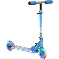 HOMCOM Kids Scooter with Lighting and Music Features, Adjustable Height, Foldable Design for Easy Storage, for 3-7 Years, Blue Aosom UK