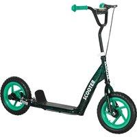 AIYAPLAY Kids Scooter with Adjustable Handlebar, Children's Kick Scooter with Non-slip Footplate, Rear Brake, Kickstand, Green