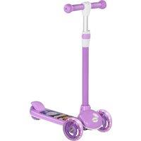 AIYAPLAY Kids 3 Wheel Scooter for 2-6 Years Old w/ Adjustable Height, LED Light, TPE Handlebar, Purple Aosom UK