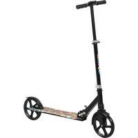 AIYAPLAY Foldable Kids Scooter with Adjustable Handlebar, 200mm Big Wheel, Rear Fender Brake, Gift for Ages 6-12 Years, Black