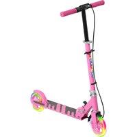 AIYAPLAY Scooter for Kids Ages 3-8 with Adjustable Handle, 2 Light up Wheels, Handbrake & Rear Brake for Girls and Boys, Pink