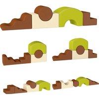 AIYAPLAY Toddlers Climbing Toys, 5-Piece Foam Climbing Blocks with Non-Slip Bottom, Washable Cover for Crawling or Building