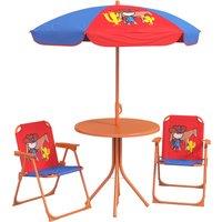 Outsunny Cowboy Campout: Children's Picnic Set with Foldable Seats, Adjustable Parasol, Durable Outdoor Delight Aosom UK