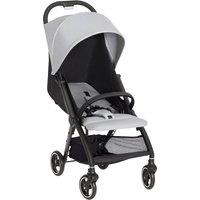 AIYAPLAY Travel Stroller, Lightweight Pushchair, Compact Buggy with Canopy, Basket and Multi-Position Recline, Light Grey