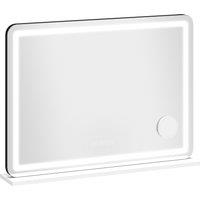 HOMCOM Vanity Mirror with Lights, Dimmable Makeup Mirror with Adjustable Colour Temperature, RGB Light, Bluetooth Speaker White