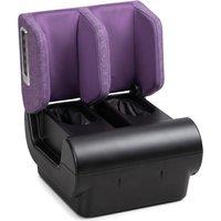 HOMCOM 2 in 1 Foot and Calf Massager with Heat, Air Compression, Timer, 3 Modes & Intensities, Purple and Black