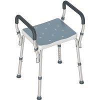 HOMCOM 57-69cm Aluminium Frame Bath Seat - Light Blue