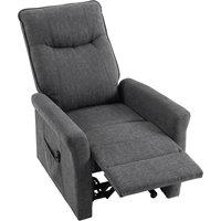 HOMCOM Power Lift Chair, Chenille Rise and Recliner Armchair with Pocket Spring, Footrest, Remote for Living Room, Dark Grey
