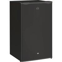 HOMCOM 91L Freestanding Under-Counter Fridge with Lock - Black