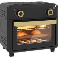 HOMCOM 10L Air Fryer Oven, Mini Oven, Oil Free Cooking, Grill, Roast, Bake, with Adjustable Temperature, Timer, 1000W, Black Aosom UK