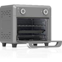 HOMCOM 10L Air Fryer Oven, Mini Oven, Grill, Roast, Bake, with Adjustable Temperature, Timer, 1000W, Grey