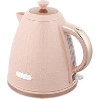 HOMCOM 3kW Rapid Boil Honeycomb Kettle - Light Pink