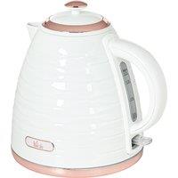 HOMCOM Electric Kettle, 1.7L, Fast Boil, 3kW Water Kettle with Removable Washable Anti-scale Filter, Auto Shut-off, Cream White Aosom UK