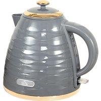 HOMCOM Electric Kettle, 1.7L, Fast Boil, 3kW Water Kettle with Removable Washable Anti-scale Filter, BPA Free, Grey Aosom UK