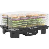 HOMCOM 6 Tray Food Dehydrator, 550W Food Dryer Machine with Adjustable Temperature, 48H Timer, for Drying Fruit, Vegetable and Pet Treat, Black