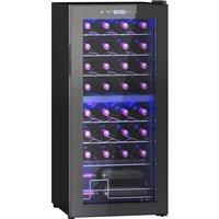 HOMCOM 32 Bottle Dual Zone 5-18? Wine Fridge - Black