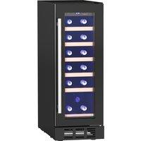 HOMCOM 19 Bottle 5-18? Wooden Rack Wine Fridge - Black