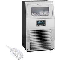 HOMCOM Commercial Ice Maker Machine, Freestanding Industrial Ice Cube Maker with Digital Control, Ice Scoop, Self-cleaning, 4kg Ice Storage, 30kg/24 Hours for Home, Office, Bar, Restaurant