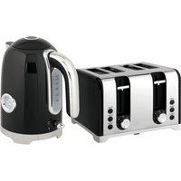 HOMCOM Retro 3000W Kettle and Toaster Set - Black