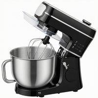HOMCOM Stand Mixer, 6L 1400W Tilt-Head Food Mixer with 11 Speeds, Pulse & Fermentation Function, LED Display, Black