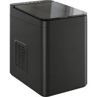 HOMCOM Countertop Ice Maker Machine Self-Cleaning Compact Ice Machine with Ice Scoop and Basket Black