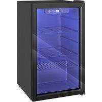 HOMCOM 24 Bottle Wine Cooler, 68 Litre Capacity, 4-16C Freestanding Drinks Beer Wine Fridge with Glass Door, Black
