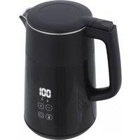 HOMCOM Electric Kettle, 1.7L Fast Boil 3kW Water Kettle with UK Strix Thermostat, LED Display, Keep Warm Function, Black