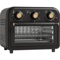 HOMCOM Air Fryer Toaster Oven, Convection Countertop Oven, with Adjustable Temperature and Timer, 12 L, Black
