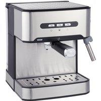 HOMCOM Espresso Machine, 20-Bar Semi Automatic Cappuccino Coffee Maker with Frother Wand, 1.6 L Water Tank, Black and Silver