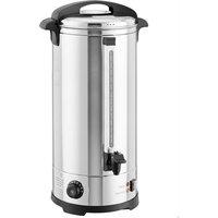 HOMCOM 24L Catering Urn, 2500W Stainless Steel Hot Water Boiler Dispenser with Thermostat, Keep Warm Function and Easy Pour Tap