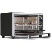 HOMCOM 36L Mini Oven with Convection, Electric Countertop Cooker with Rotisserie, 90230C Adjustable Temperature, 1500 W