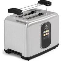 HOMCOM 2 Slice Smart Toaster with Touch Screen & LED Countdown, Toaster with Warming Rack, 6 Browning Levels, Memory Function