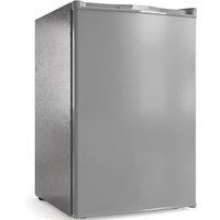 HOMCOM 85L Mini Freezer Countertop, Compact Freestanding Upright Freezer with Reversible Door, Removable Glass Shelves, Grey