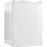 HOMCOM 73 L Mini Fridge with Chiller Box, Single Door Compact Refrigerator, Adjustable Thermostat, Reversible Door, White