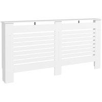 HOMCOM 152Lx19Wx81H cm MDF Radiator Cover-White