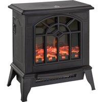 HOMCOM Electric Heater, 1000W/2000W-Black