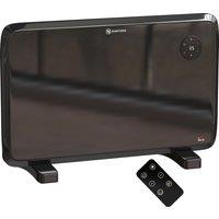 HOMCOM 1200W Freestand/On-Wall Electric Convector Heater with 5-35℃ Adjustable Thermostat, Overheat protection, Black Aosom UK