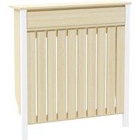 HOMCOM 93 x 88.5cm Rustic-Look Radiator Cover - Oak