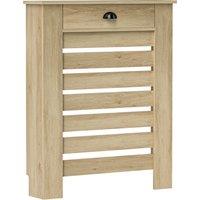 HOMCOM 95.5H x 78Wcm Radiator Cover, with Drawer - Oak