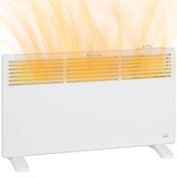 HOMCOM 1500W Convector Heater - White Aosom UK