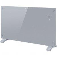 HOMCOM 1500W Smart Panel Heater Wall Mounted & Freestanding, Electric Heater with Weekly Timer, Open Window & Anti-Frost, Grey