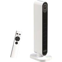 HOMCOM 2000W Ceramic Electric Heater with Fan, Timer, Oscillation - White