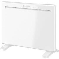 HOMCOM Smart Panel Heater Wall Mounted/Freestanding, Electric Heater with Weekly Timer, Open Window & Anti-Frost, 1000W, White