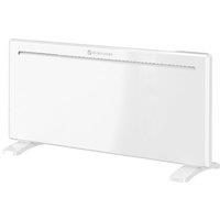 HOMCOM Smart Panel Heater Wall Mounted/Freestanding, Electric Heater with Weekly Timer, Open Window & Anti-Frost, 2000W, White