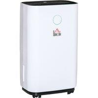 HOMCOM 16L/Day 4000ML Portable Quiet Dehumidifier for Home Laundry Room Bedroom Basement, Electric Moisture Air De-Humidifier with 3 Modes