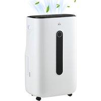 HOMCOM 6500mL Air Purifier Dehumidifier with Filter, 24H Timer, 4 Modes, 22L/Day, for Home Laundry Basement Aosom UK