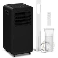 HOMCOM Air Conditioning Unit 10000 BTU, 4-in-1 Portable Air Conditioner with Remote Control, LED Display, 2 Speeds, Black