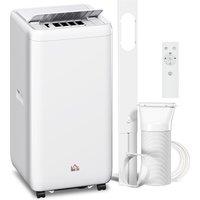 HOMCOM 12,000 BTU Portable Air Conditionerr, Cools 28m Rooms w/ Dehumidifier, Sleep Mode & 24H Timer Aosom UK