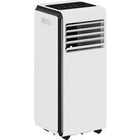 HOMCOM Portable Air Conditioner 9000 BTU, 4-in-1 Air Conditioning Unit with Cooling, Dehumidifier, Fan, Sleep Mode, White