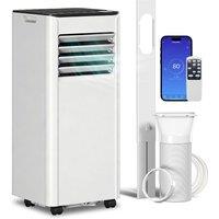 HOMCOM Portable Air Conditioner 7000 BTU, 4-in-1 AC Unit with Cool, Dehumidifier, Fan, Sleep Mode, WiFi Voice Remote Control